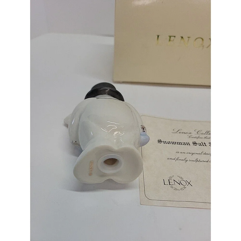 Lenox Snowmen Salt & Pepper‎ Shakers with Box